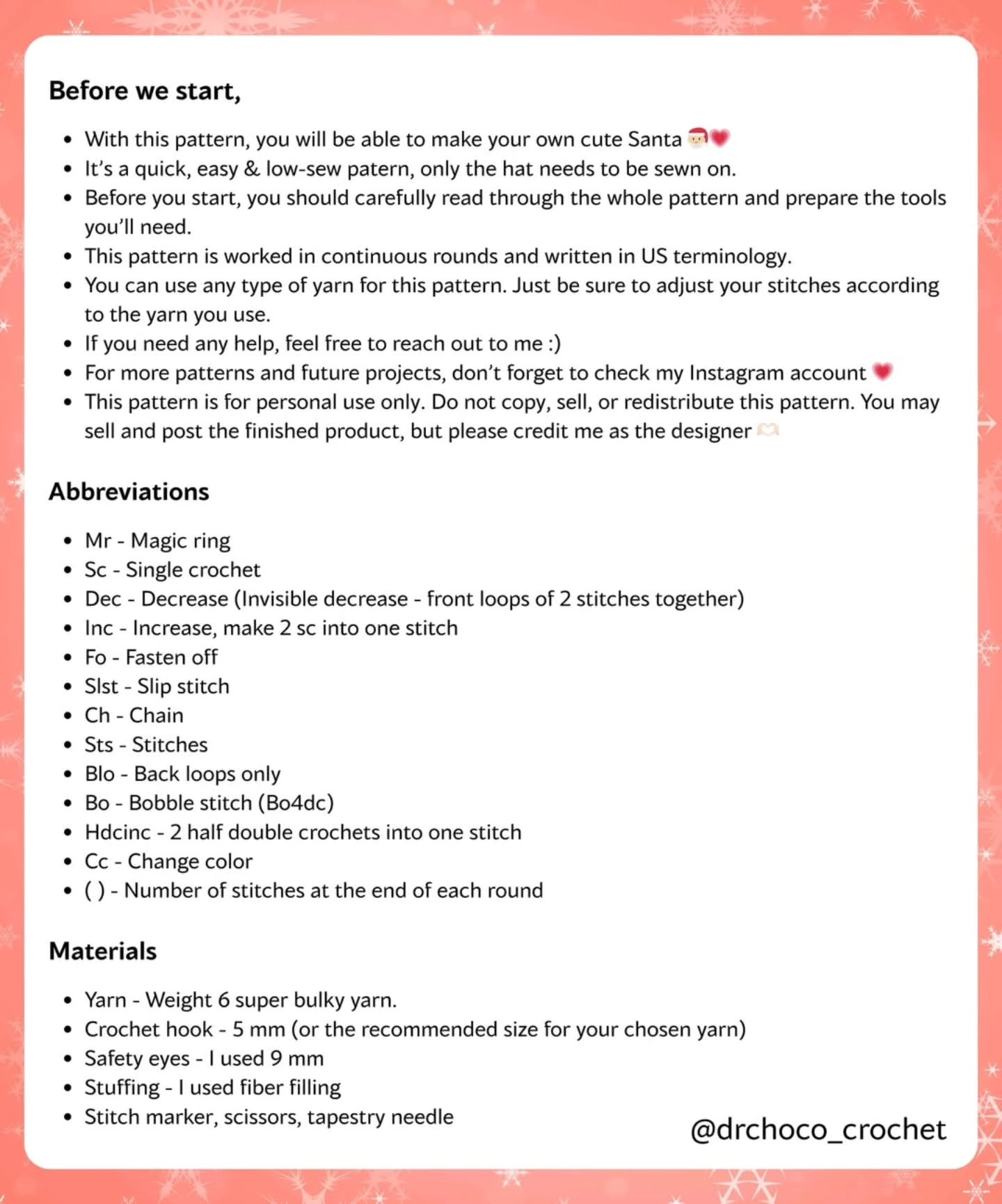 Adorable Santa Crochet Keychain Pattern for Christmas