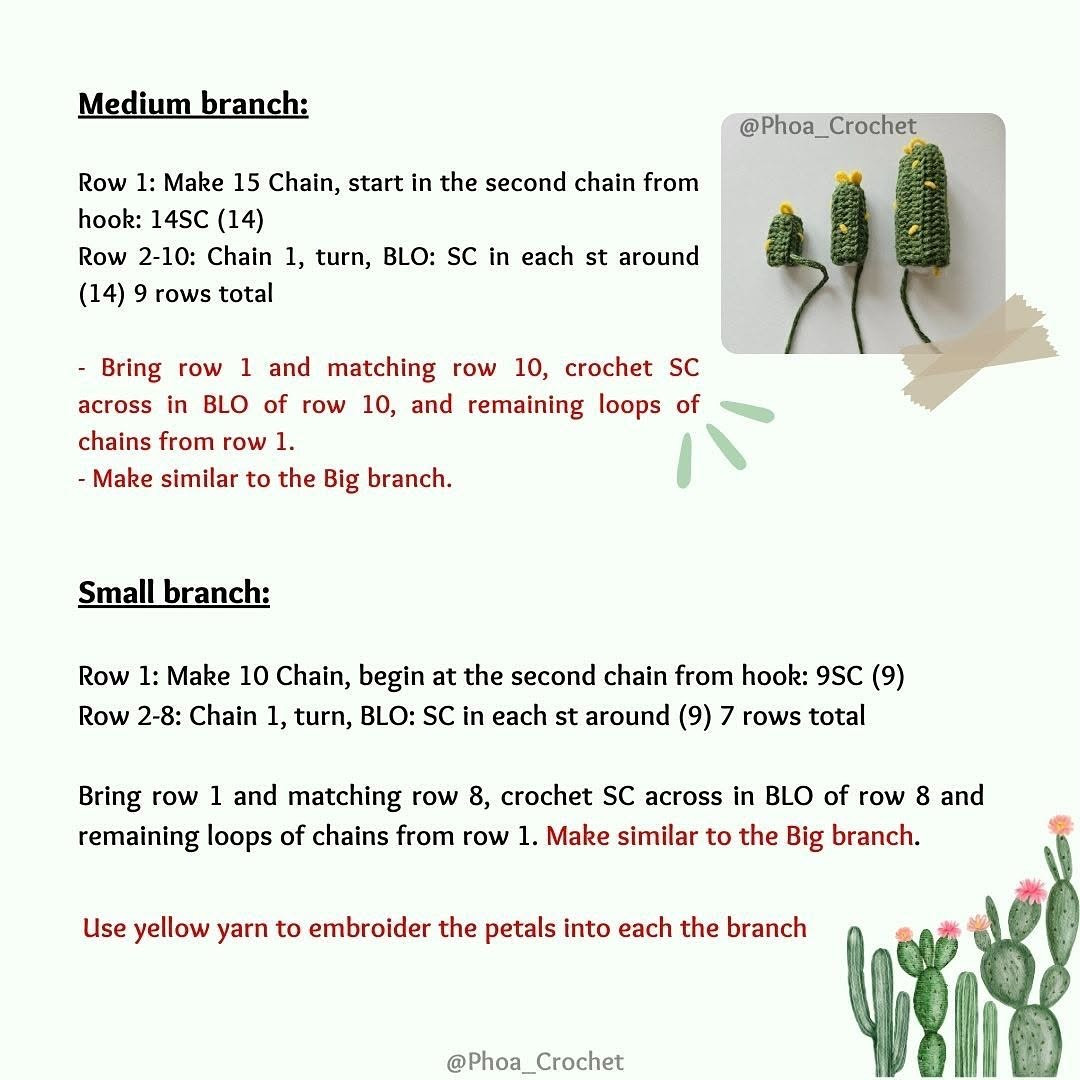 Amigurumi Crochet Pattern: Cute Cactus Garden Free Tutorial