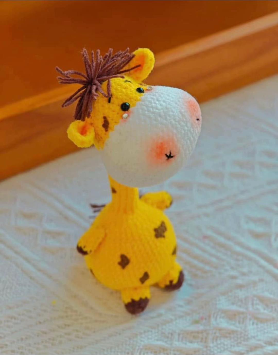 Amigurumi Crochet Pattern for Cute Giraffe Toy