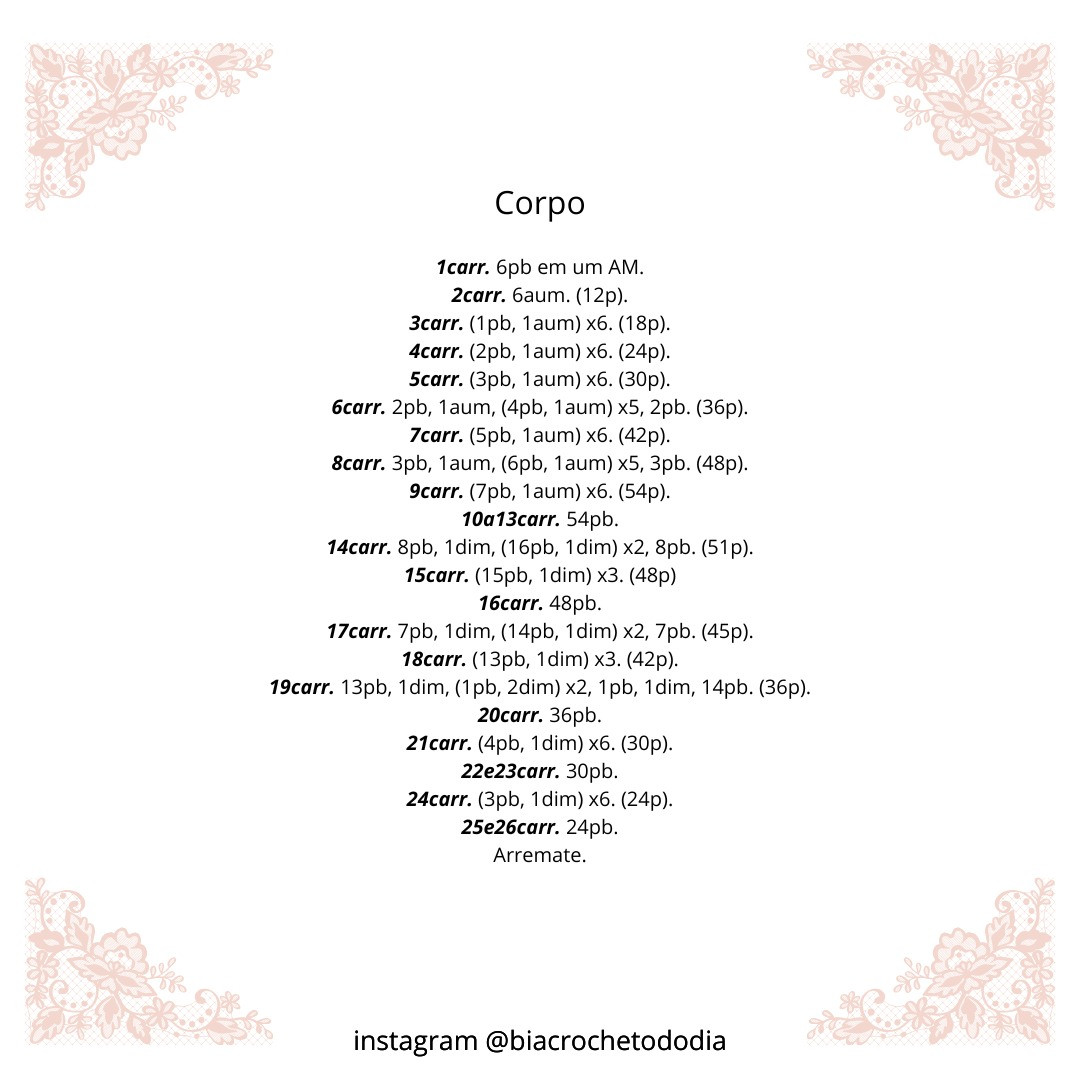 Amigurumi do Urso Frankie: Guia de Crochê Detalhado