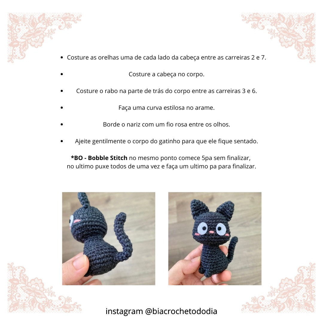 Amigurumi: Gato Preto Perfeito para Iniciantes em Crochê