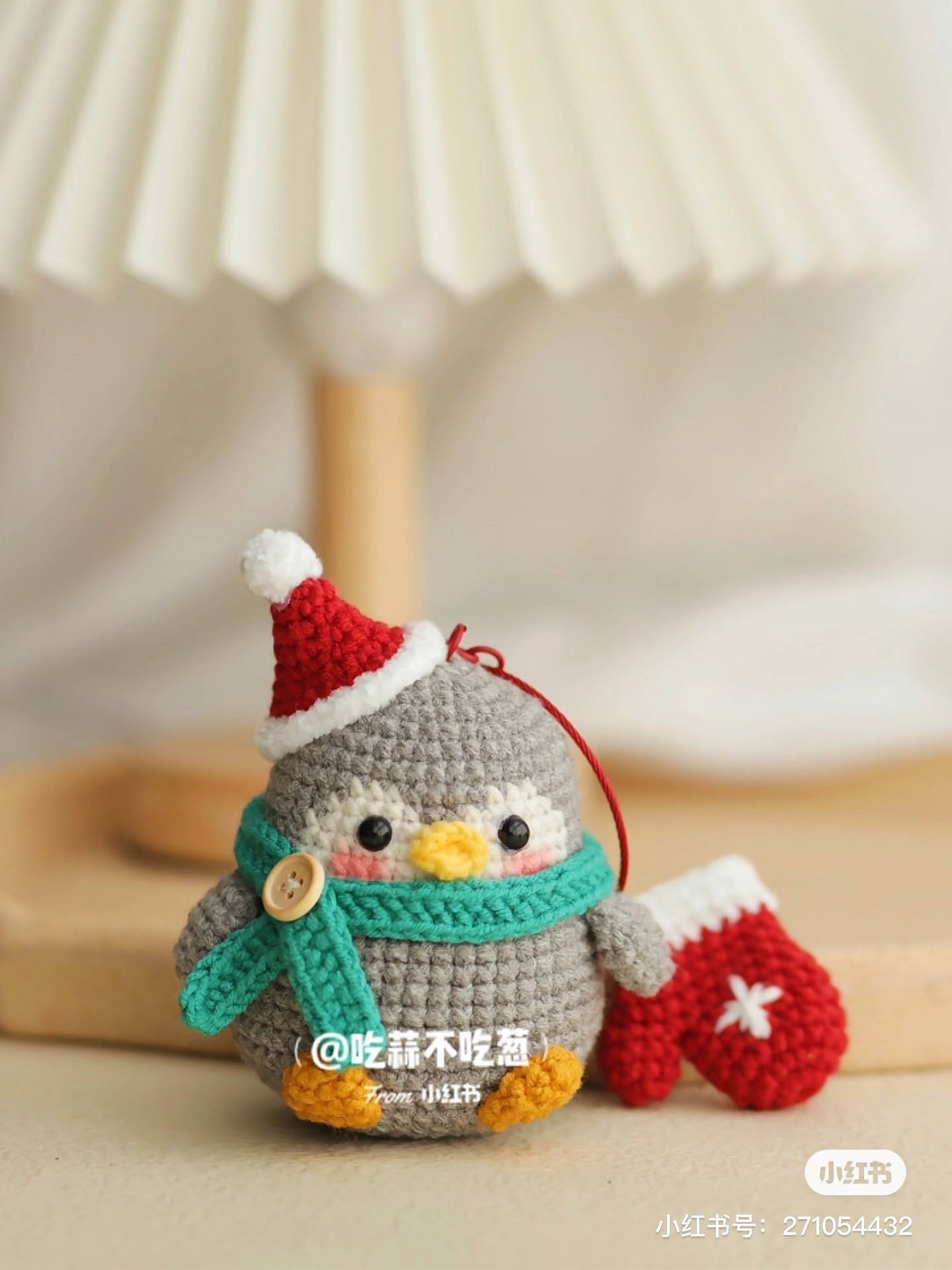 Amigurumi Penguin with Santa Hat Crochet Pattern