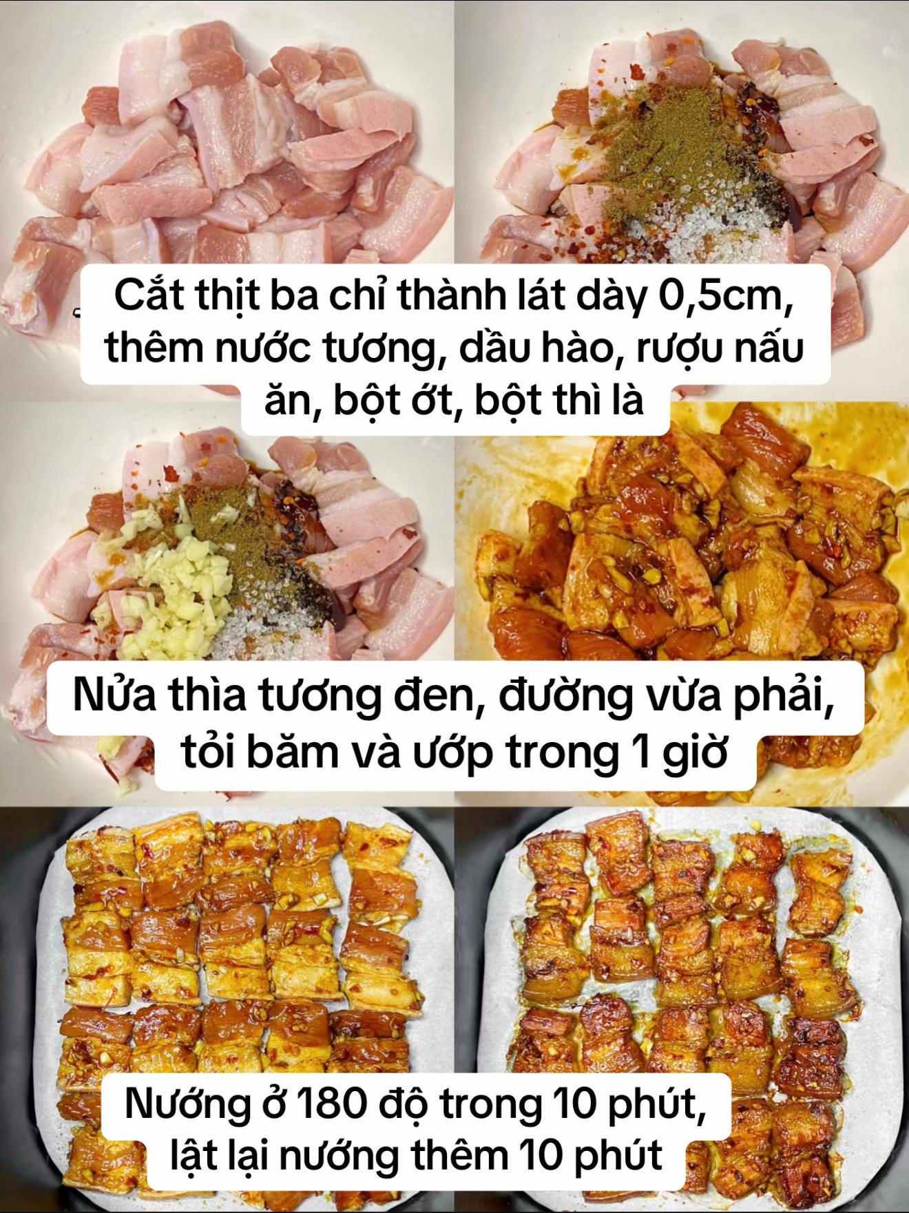Ba Chỉ Nướng Mật Ong Thơm Lừng Ngọt Ngào