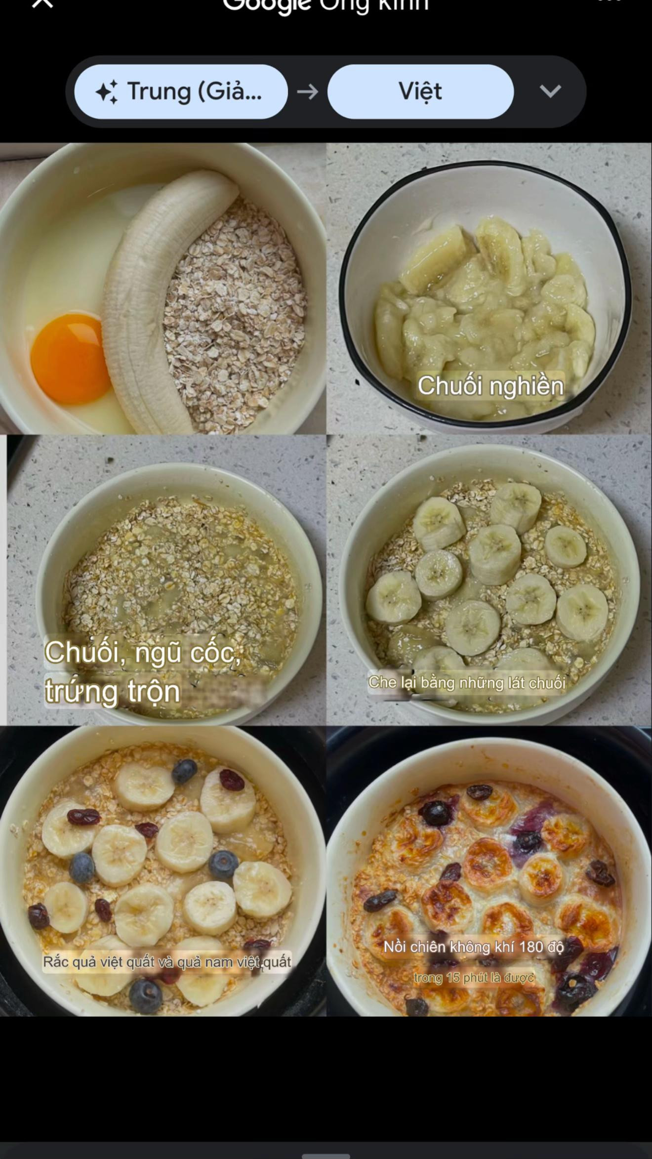 Bánh chuối yến mạch thơm ngon, dinh dưỡng cho sức khỏe