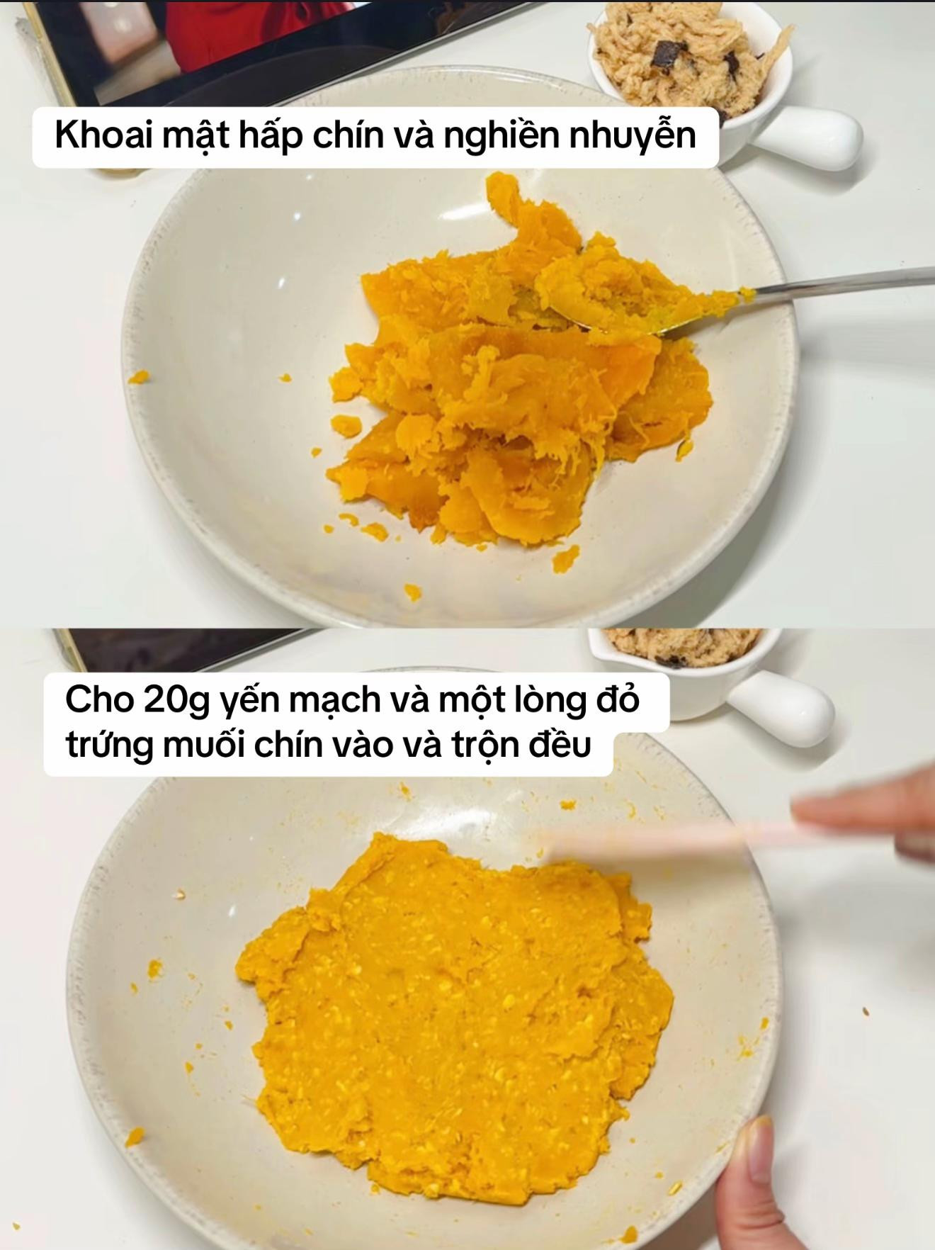 Bánh khoai mật chà bông phô mai tan chảy, hương vị ngọt ngào bổ dưỡng