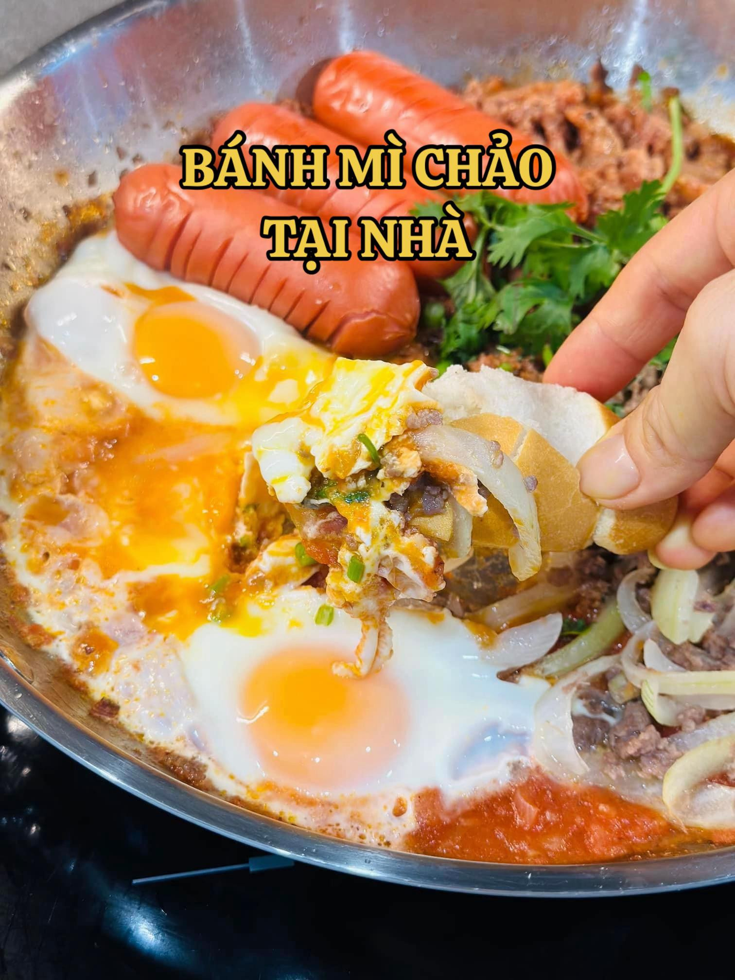 BÁNH MÌ CHẢO TẠI GIA