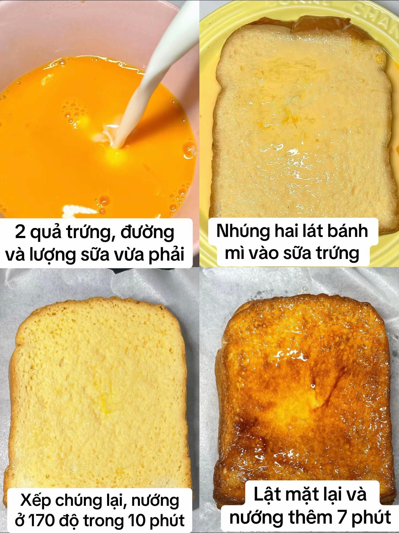 Bánh mì nướng giòn thơm cho bữa sáng nhanh gọn