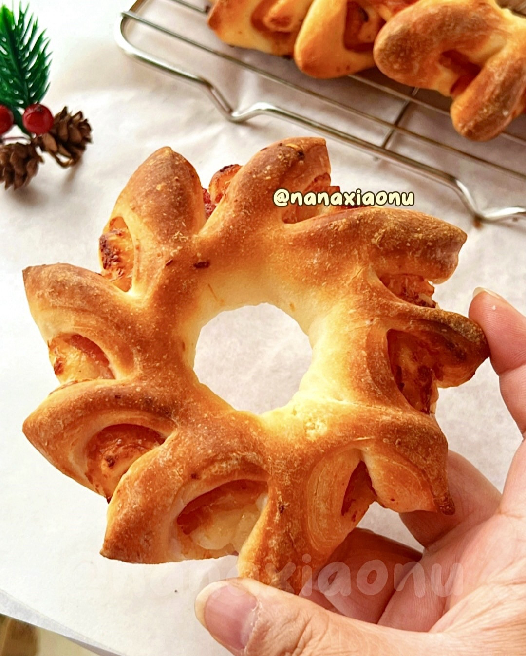 Bánh mì vòng Giáng Sinh