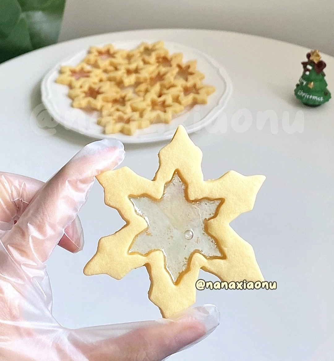 Bánh Quy Bông Tuyết Pha Lê Lung Linh Giáng Sinh