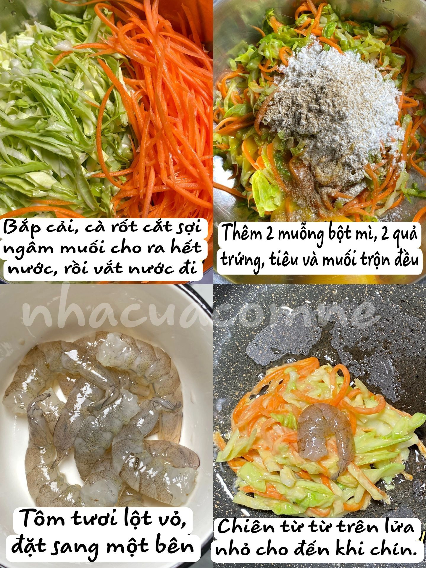 Bánh Tôm Chiên Giòn Rau Củ Thơm Ngon