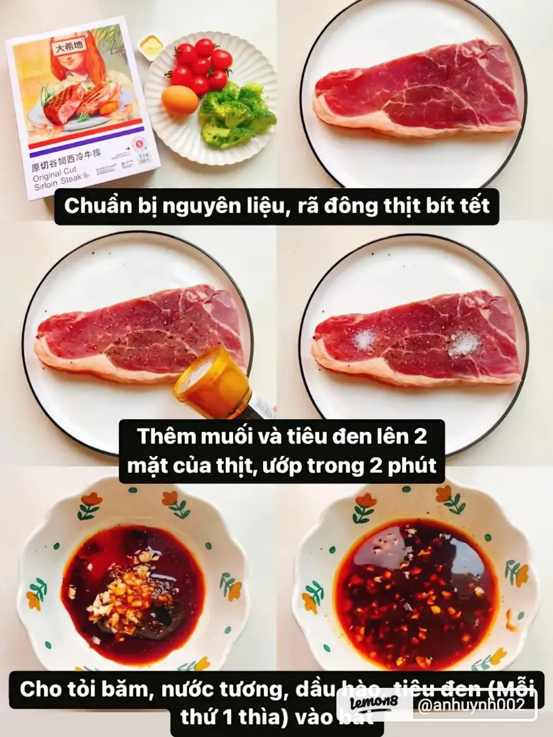 Bò Bít Tết Mềm Mại Đậm Vị Kèm Trứng Chiên