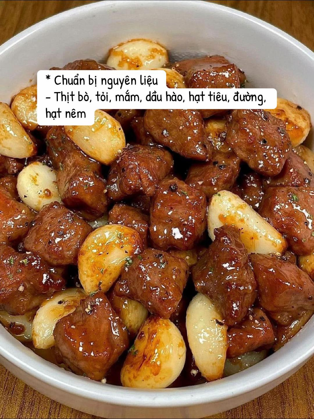 Bò Lúc Lắc Tỏi Thơm Ngon Đậm Đà