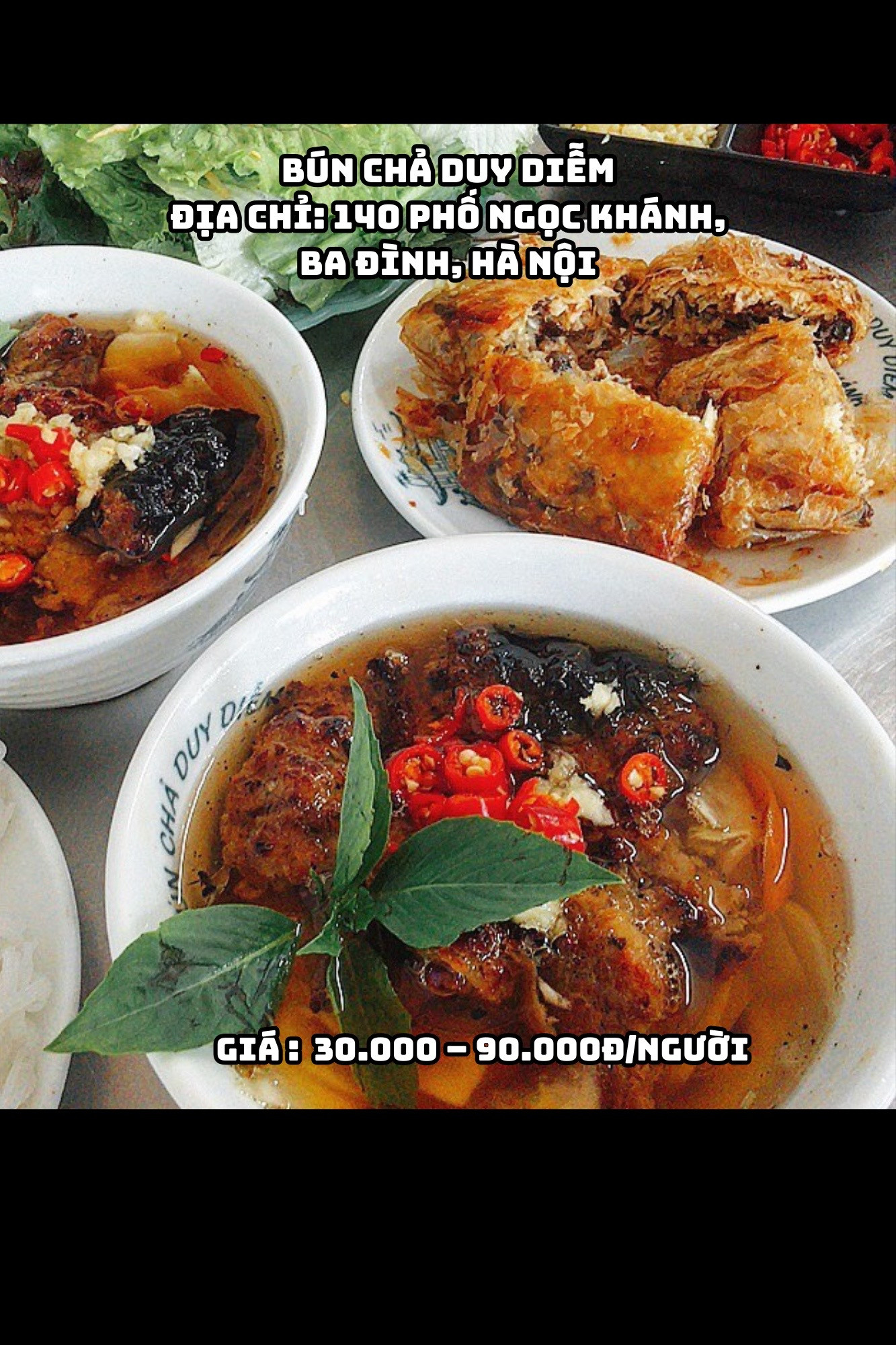 Bún chả Hà Nội thơm lừng hương vị truyền thống