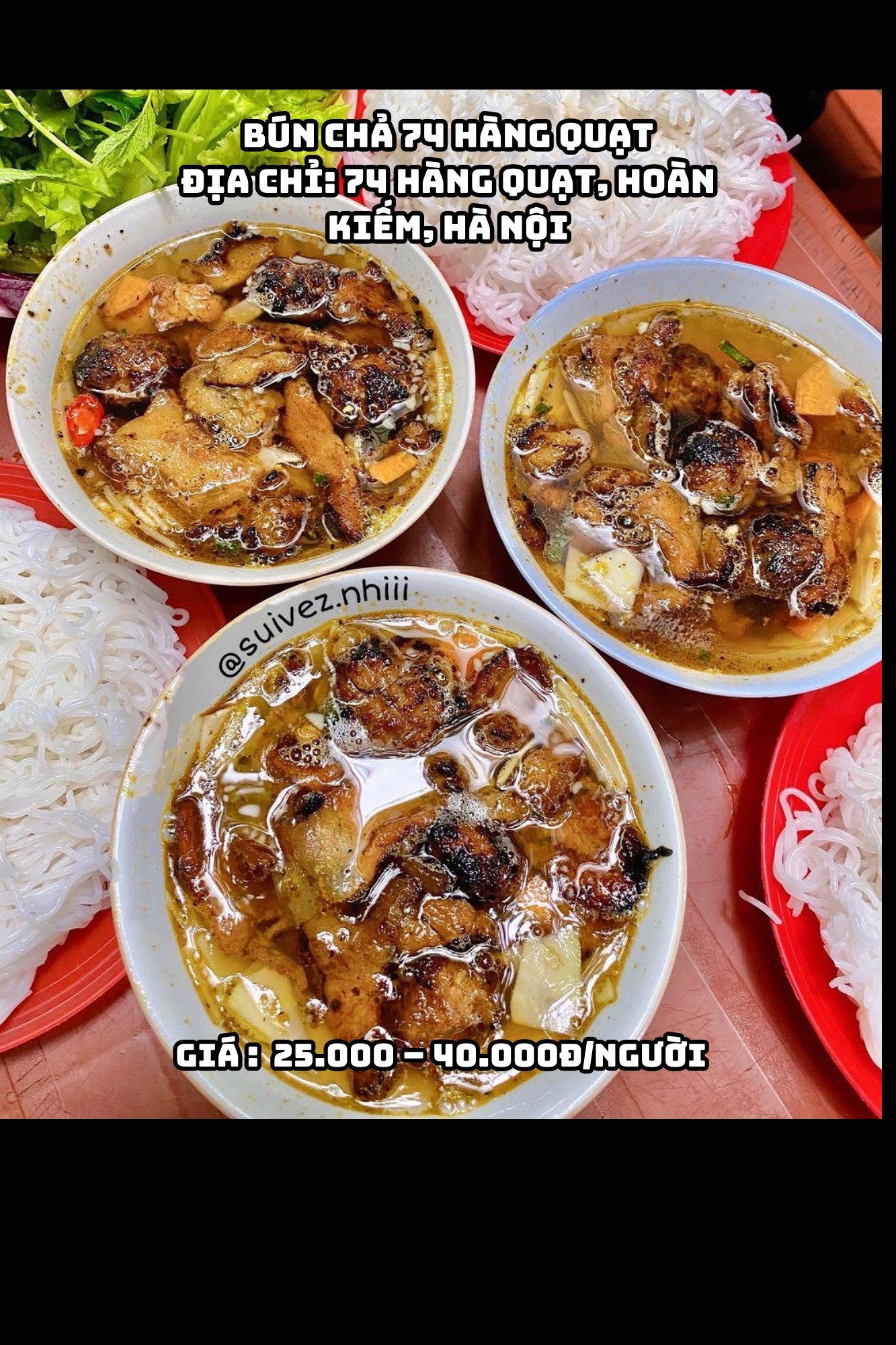 Bún chả Hà Nội thơm lừng hương vị truyền thống