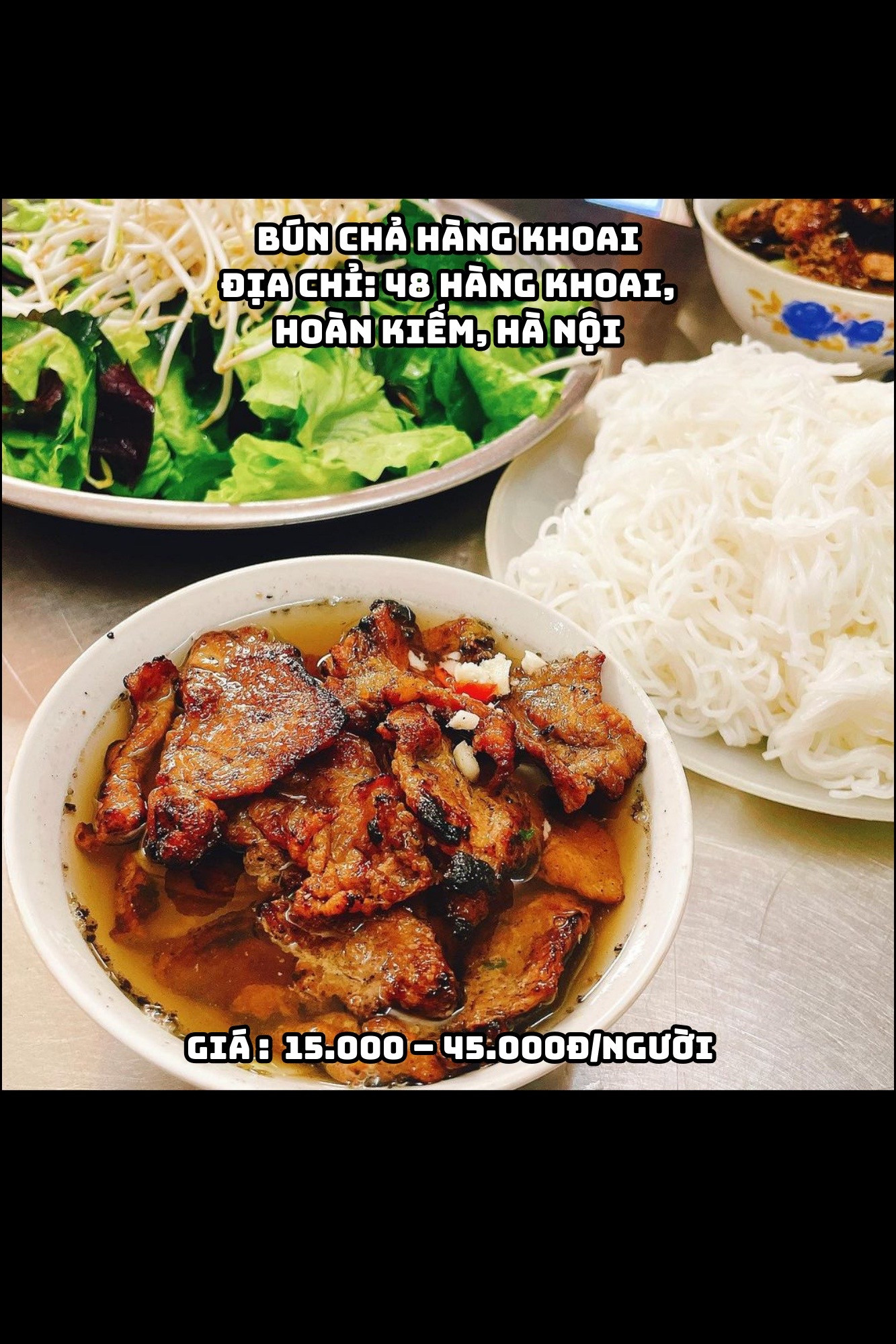 Bún chả Hà Nội thơm lừng hương vị truyền thống