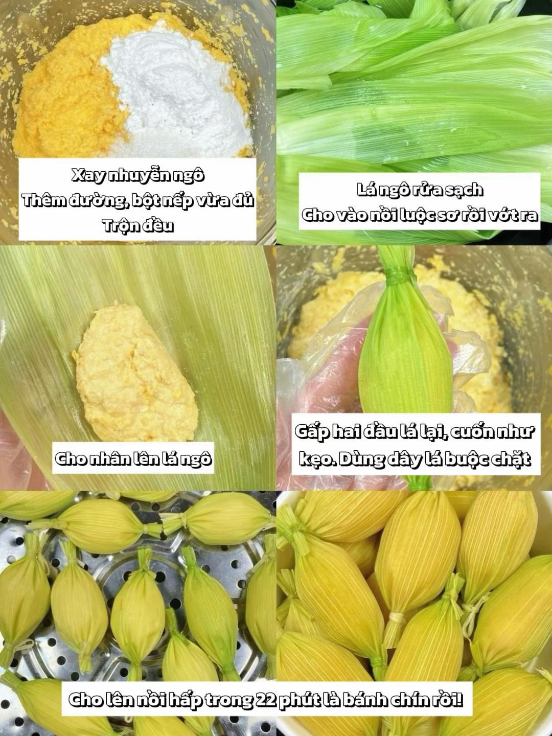 CÁCH LÀM BÁNH BẮP HẤP THƠM NGON 🌽