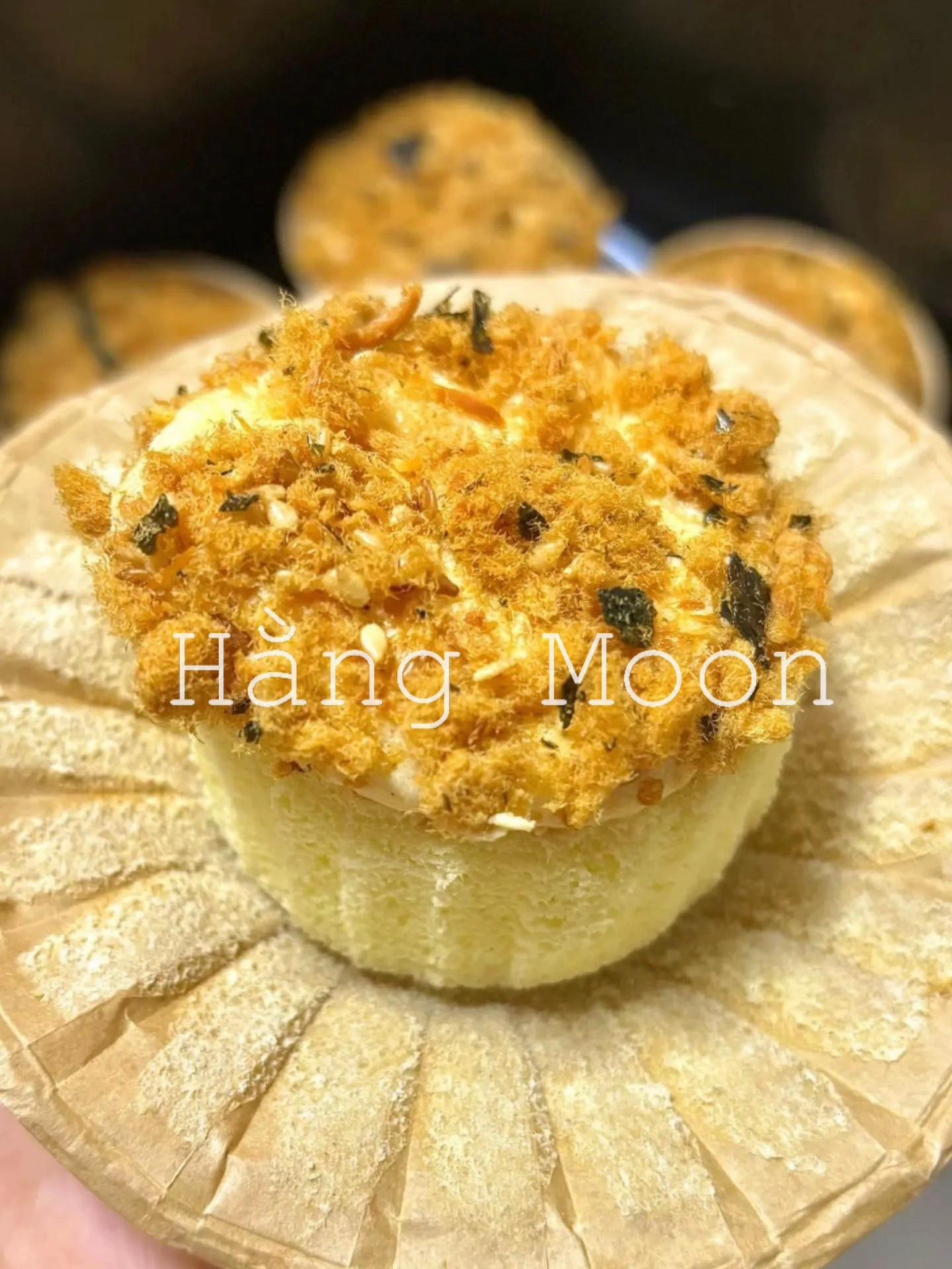 CÁCH LÀM BÁNH CUPCAKE CHÀ BÔNG RONG BIỂN BẰNG NỒI CHIÊN KHÔNG DẦU 🥧