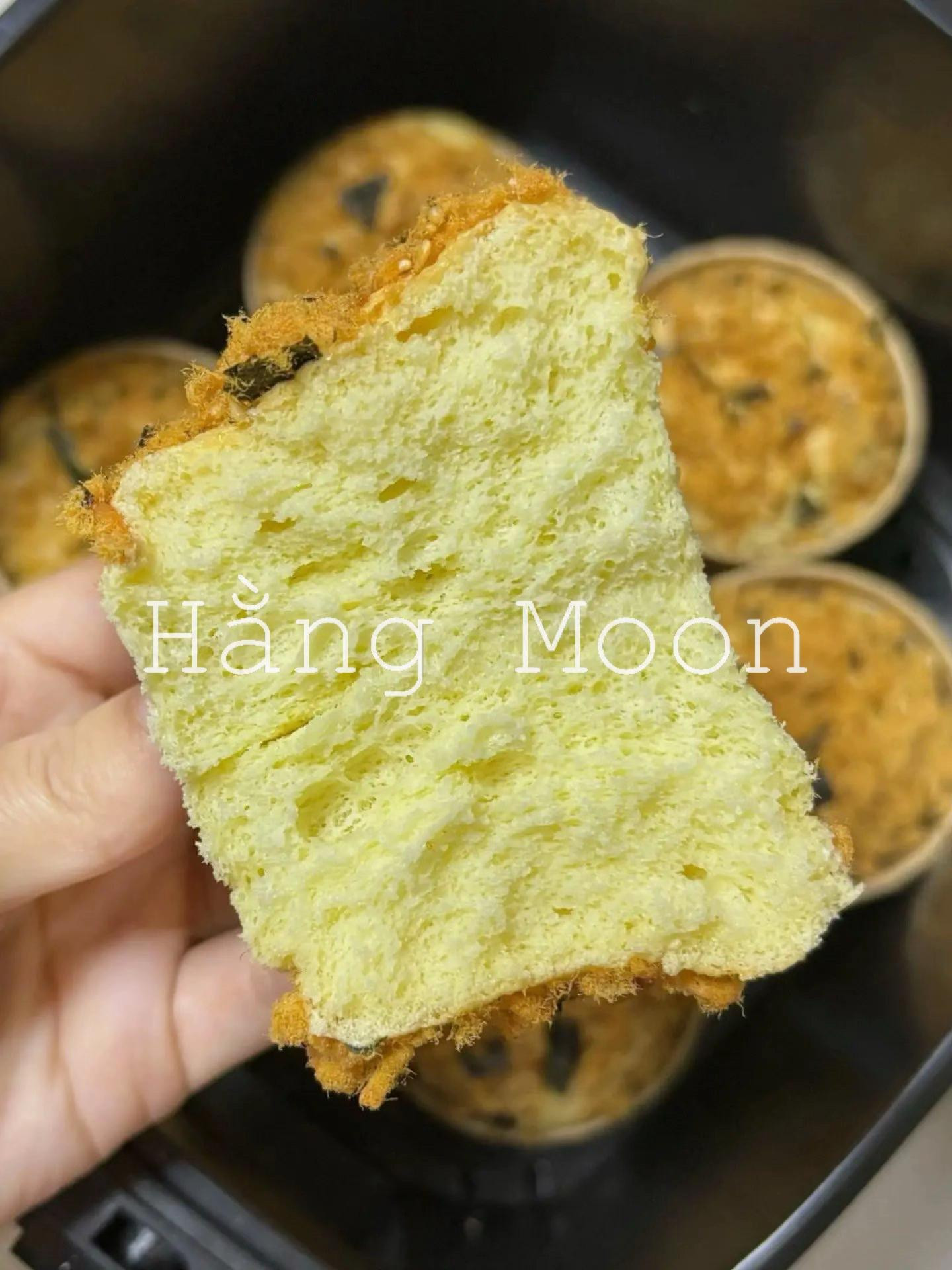 CÁCH LÀM BÁNH CUPCAKE CHÀ BÔNG RONG BIỂN BẰNG NỒI CHIÊN KHÔNG DẦU 🥧