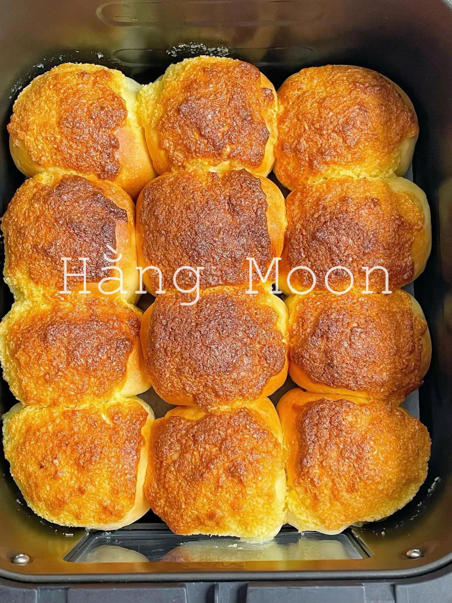 CÁCH LÀM BÁNH MÌ DỪA NƯỚNG BẰNG NỒI CHIÊN KHÔNG DẦU ❤️