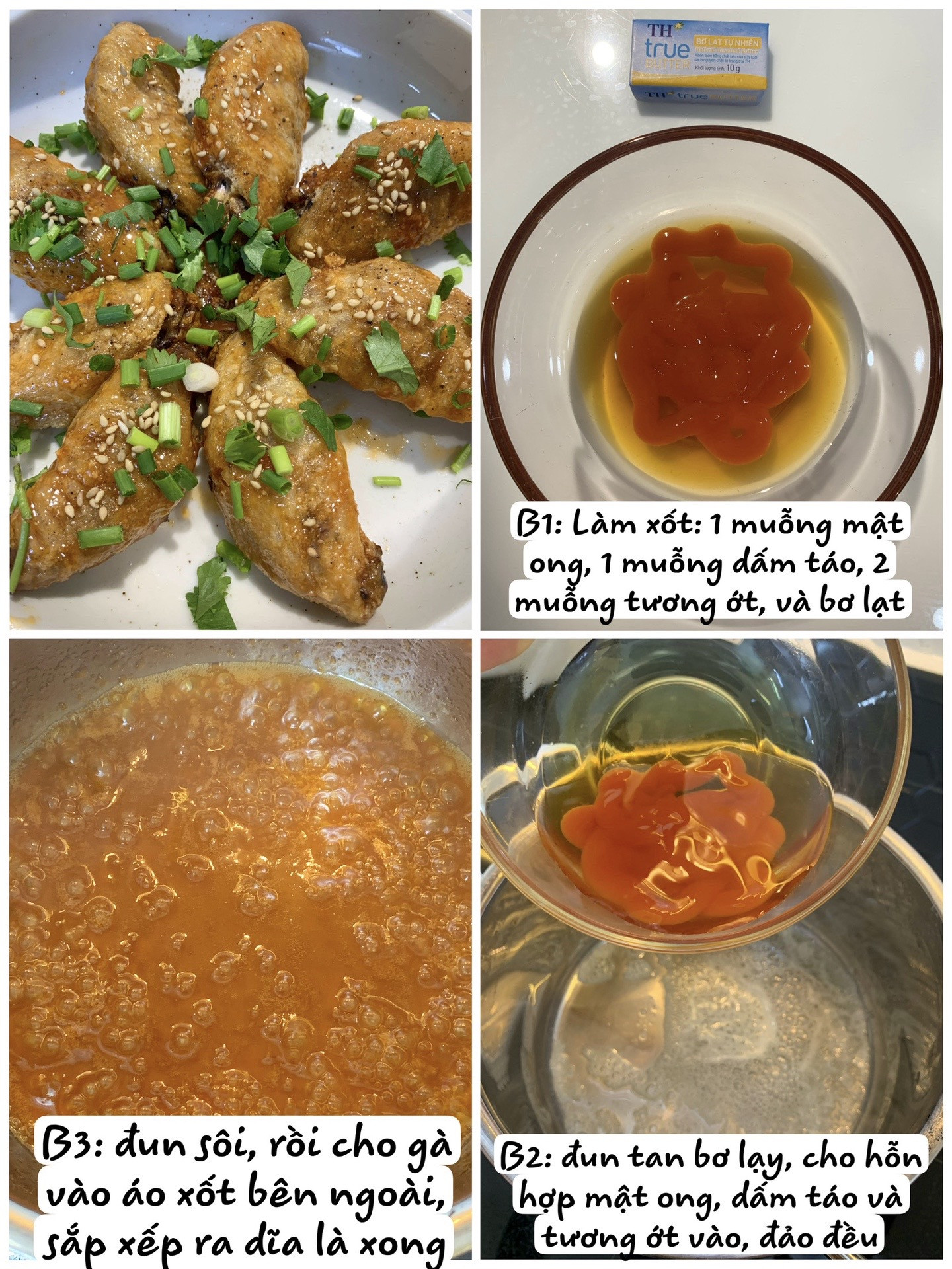 CÁNH GÀ GIÒN RỤM XỐT MẬT ONG CAY - NGON KHÓ CƯỠNG🤤