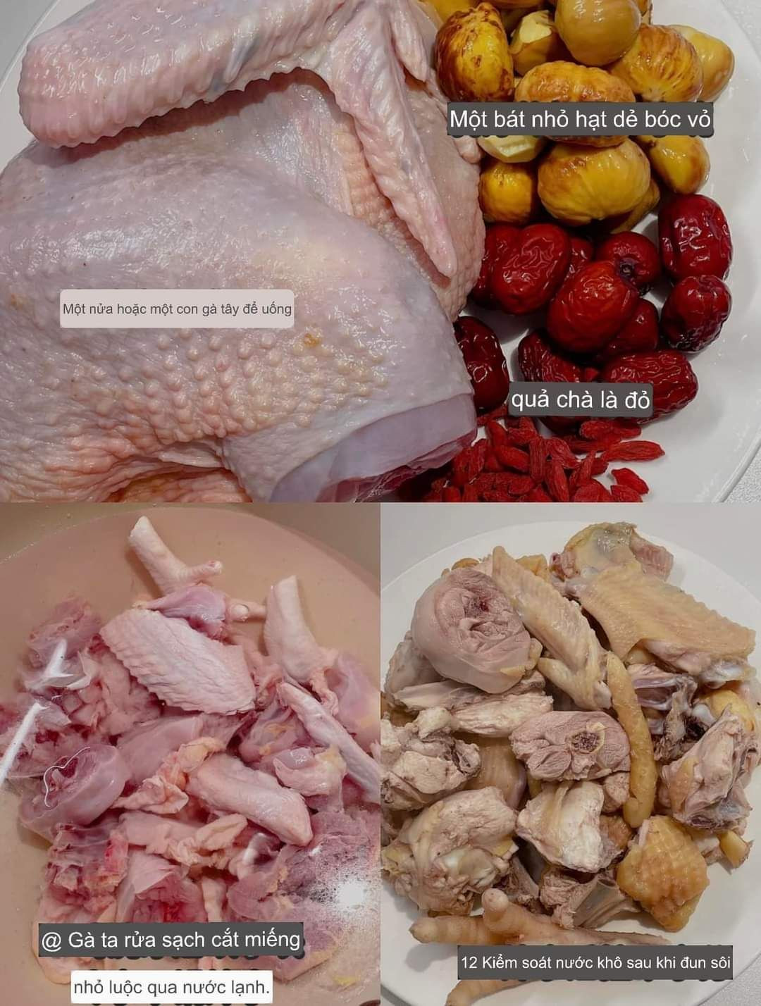 Canh Gà Hầm Hạt Dẻ Thơm Ngon Đậm Đà