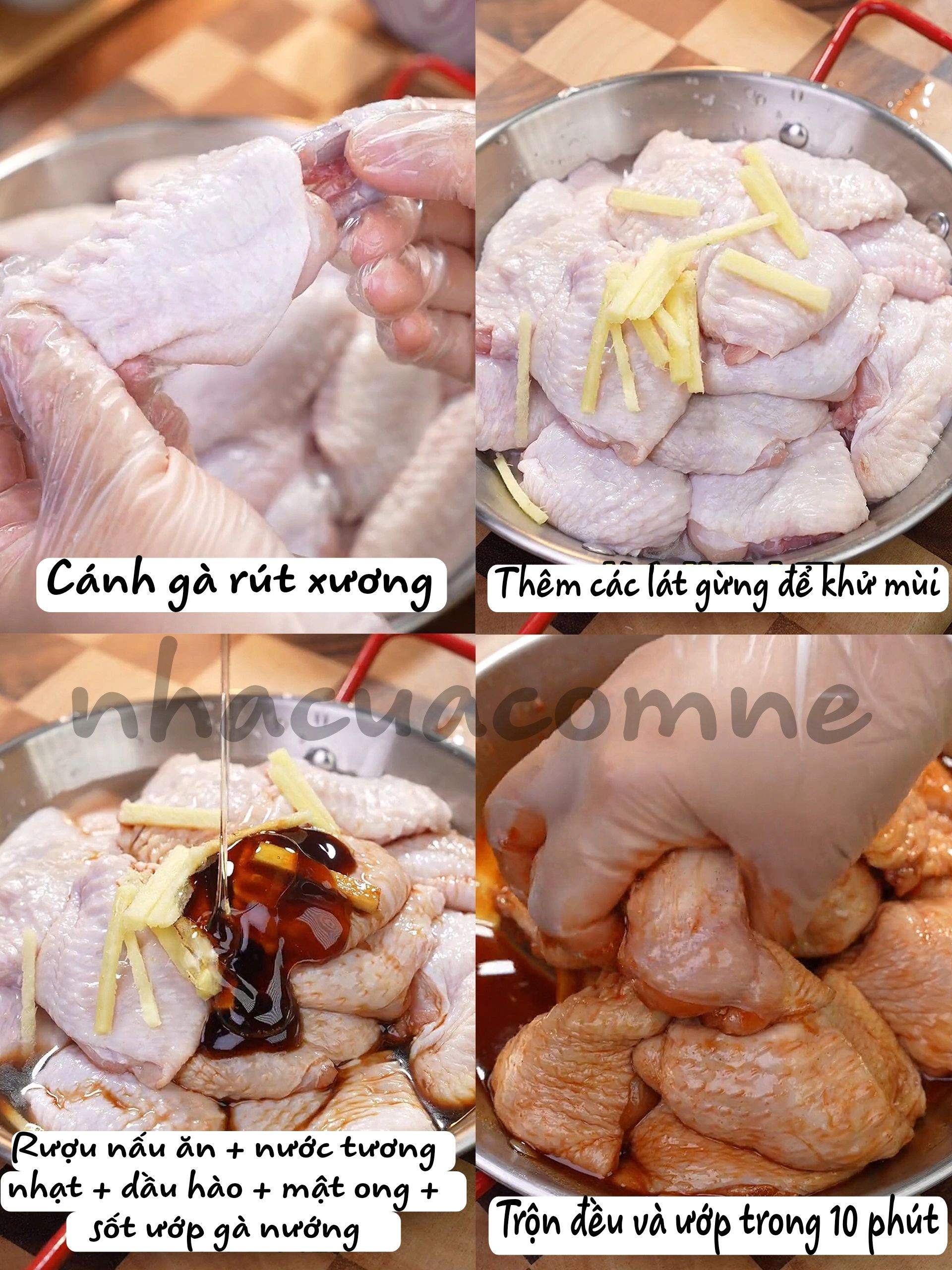 Cánh gà nhồi cơm chiên