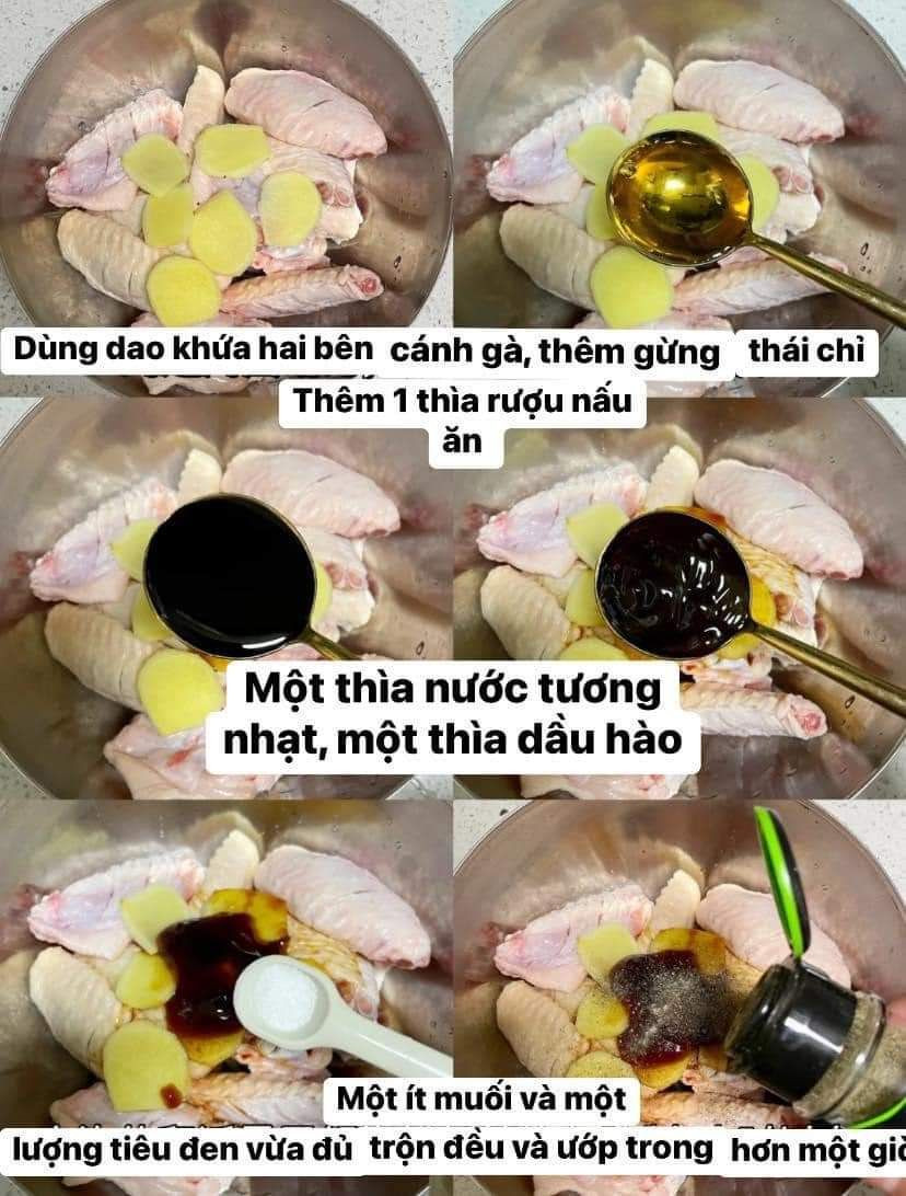 Cánh Gà Tỏi Chiên Giòn Ngọt Mật Ong