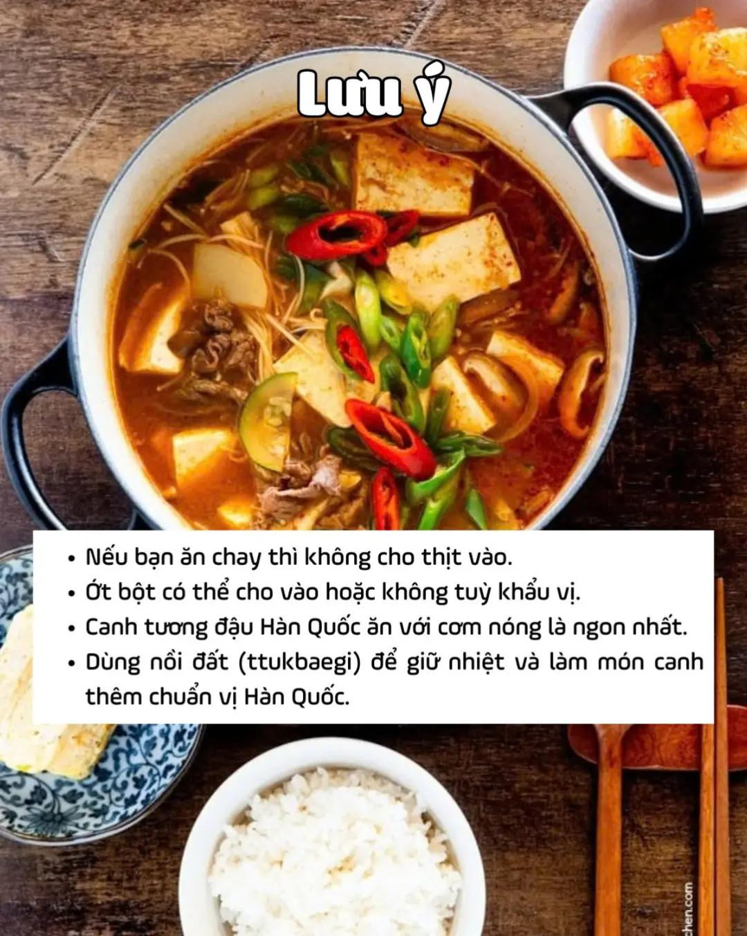 Canh tương đậu Hàn Quốc