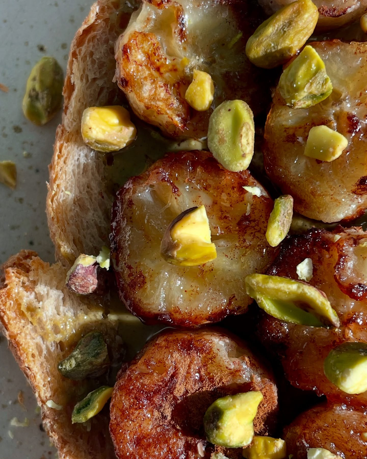 Caramelized Banana Pistachio Delight on Sourdough