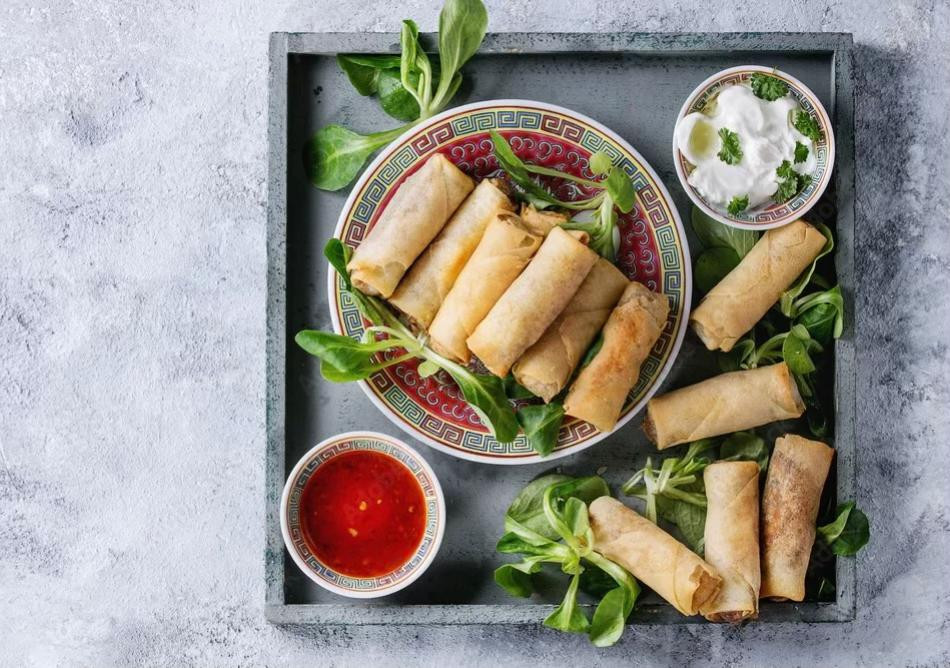 Chả giò chay đậu xanh giòn rụm thơm ngon cho ngày chay