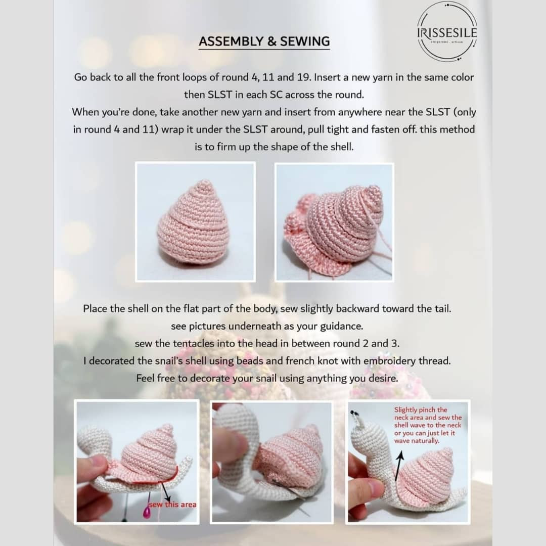 Charming Crochet Snail Pattern Perfect for Beginners