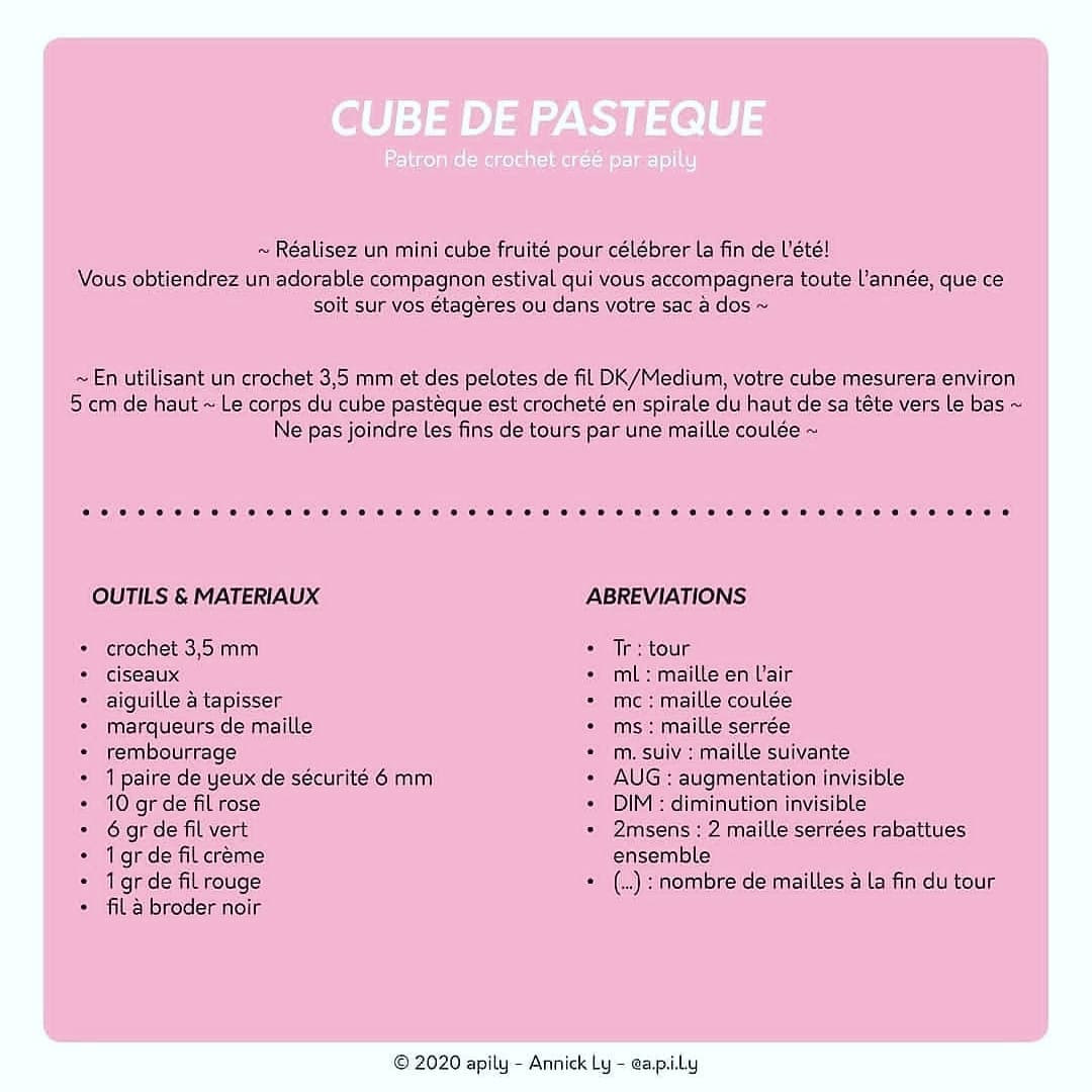 Charming Watermelon Cube Crochet Pattern for Creative Crafters