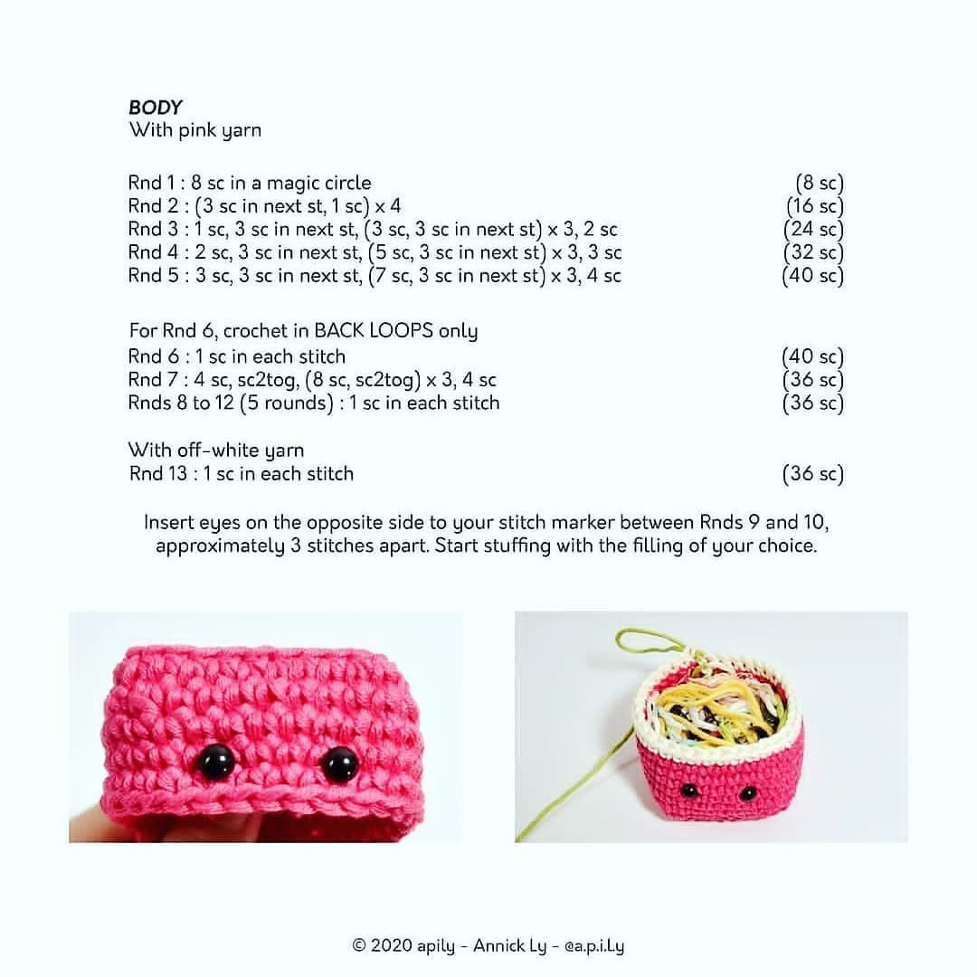 Charming Watermelon Cube Crochet Pattern for Creative Crafters