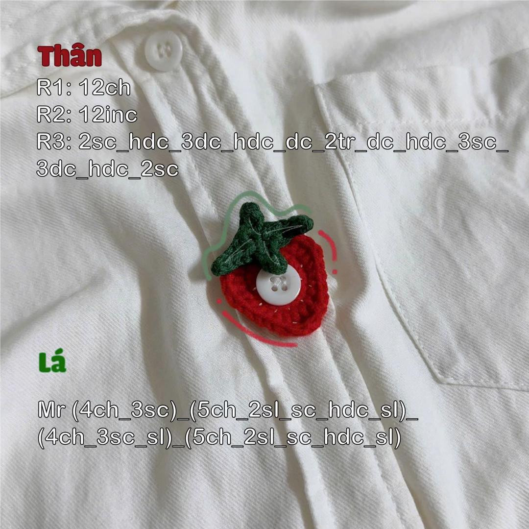 Chart khuy cài cúc áo part 2💋