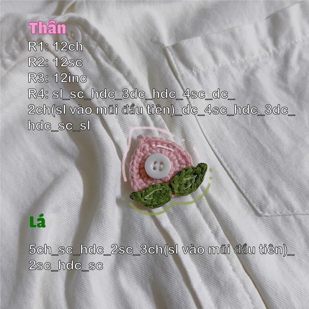 Chart khuy cài cúc áo part 2💋
