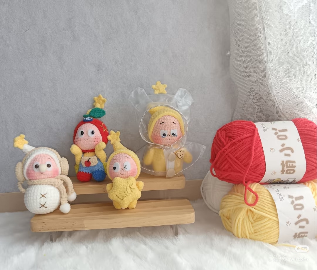 Chart móc len búp bê ngôi sao dễ thương cho fanpage Tuka crochet