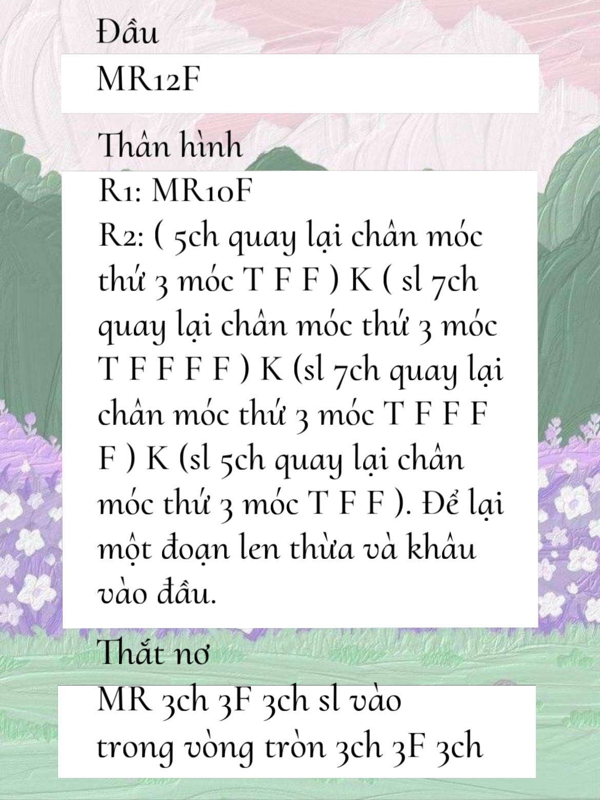 Chart móc len các hình trang trí Giáng sinh dễ thương