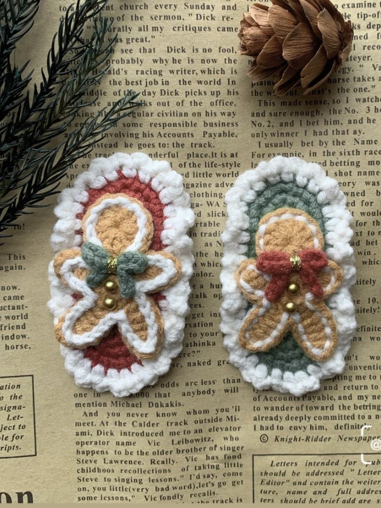 Chart móc len các hình trang trí Giáng sinh dễ thương