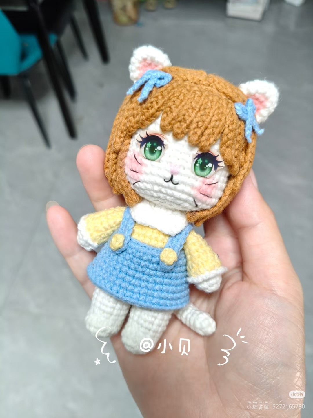 Chart móc len Mèo Con dễ thương cho người mới bắt đầu