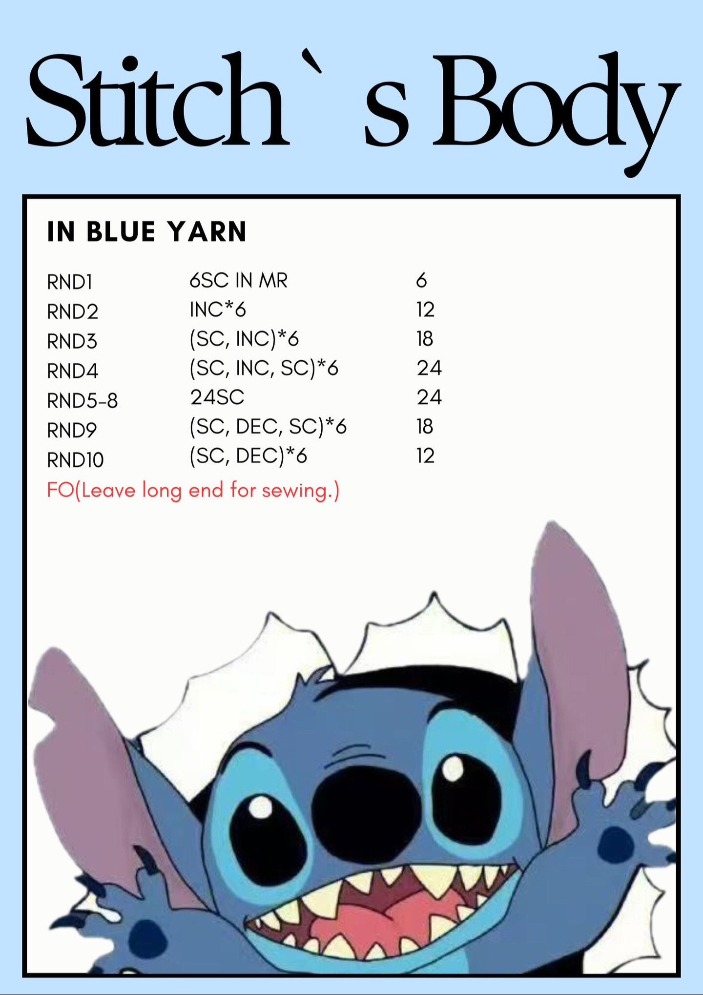 Chart móc len miễn phí hình thú dễ thương và sáng tạo