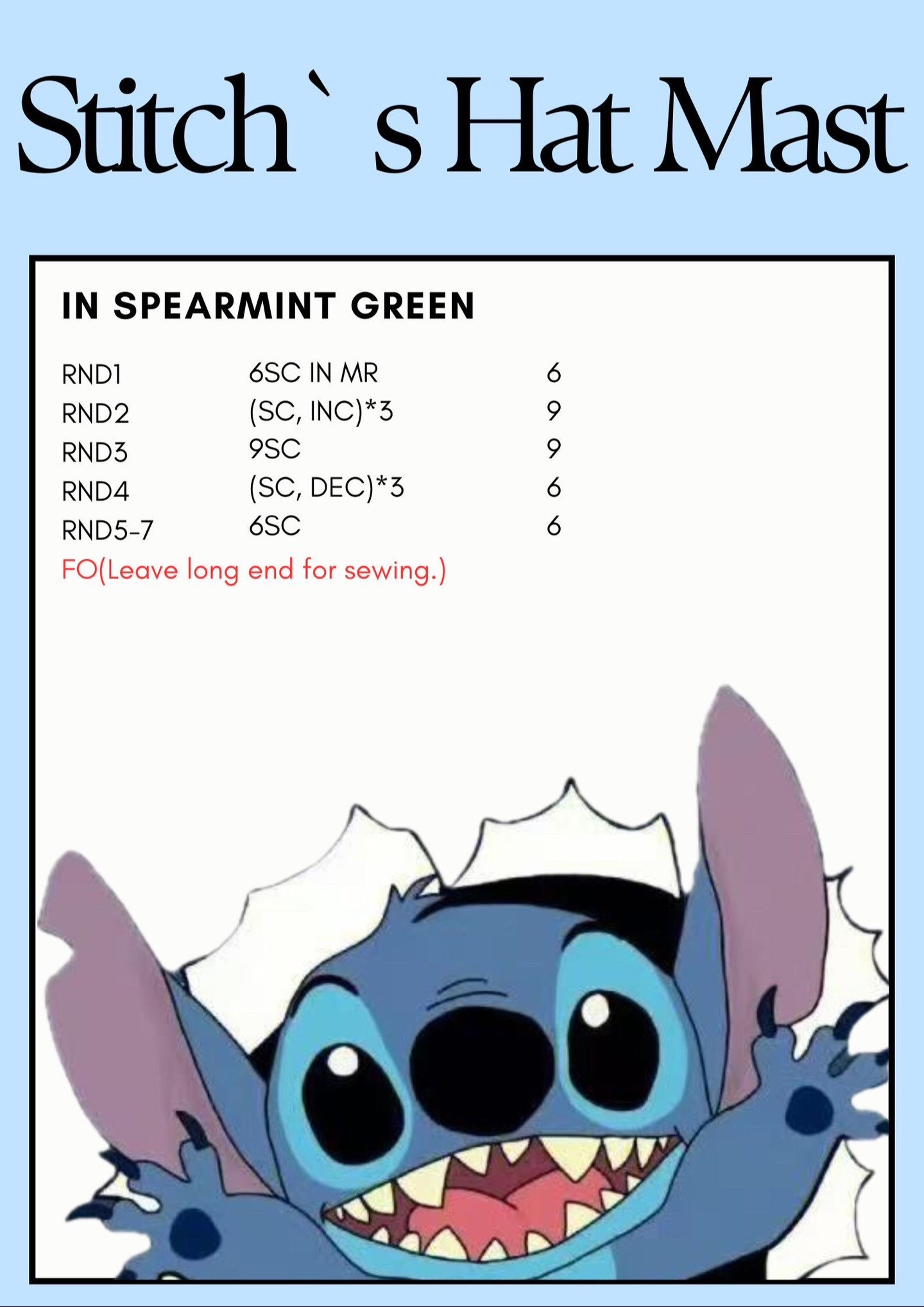 Chart móc len miễn phí hình thú dễ thương và sáng tạo