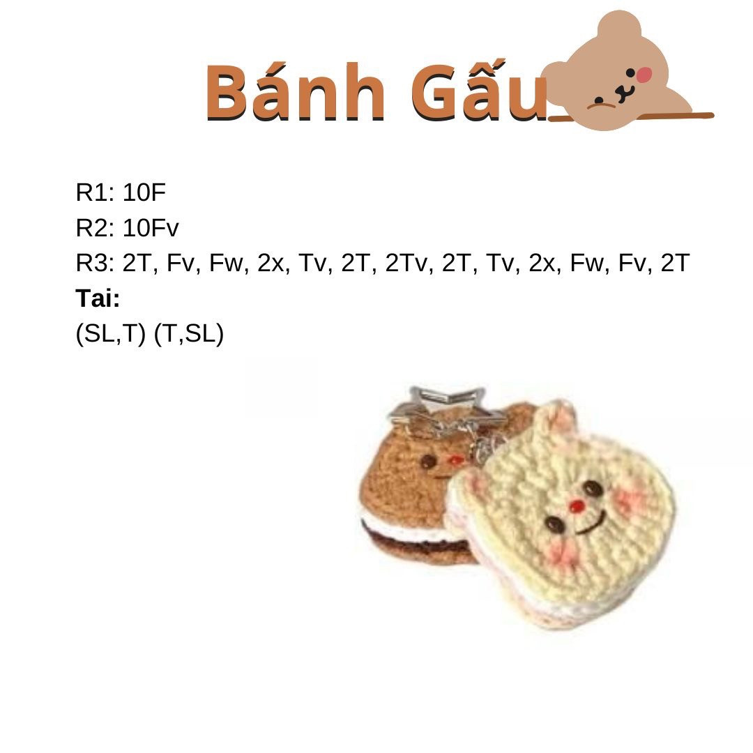 Chart móc len ngôi sao dễ thương với chuông trang trí