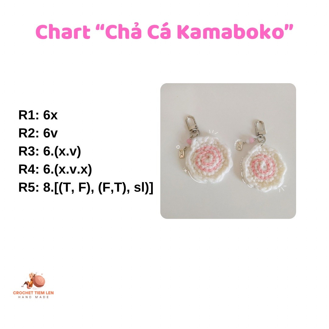 Chart móc len ngôi sao dễ thương với chuông trang trí