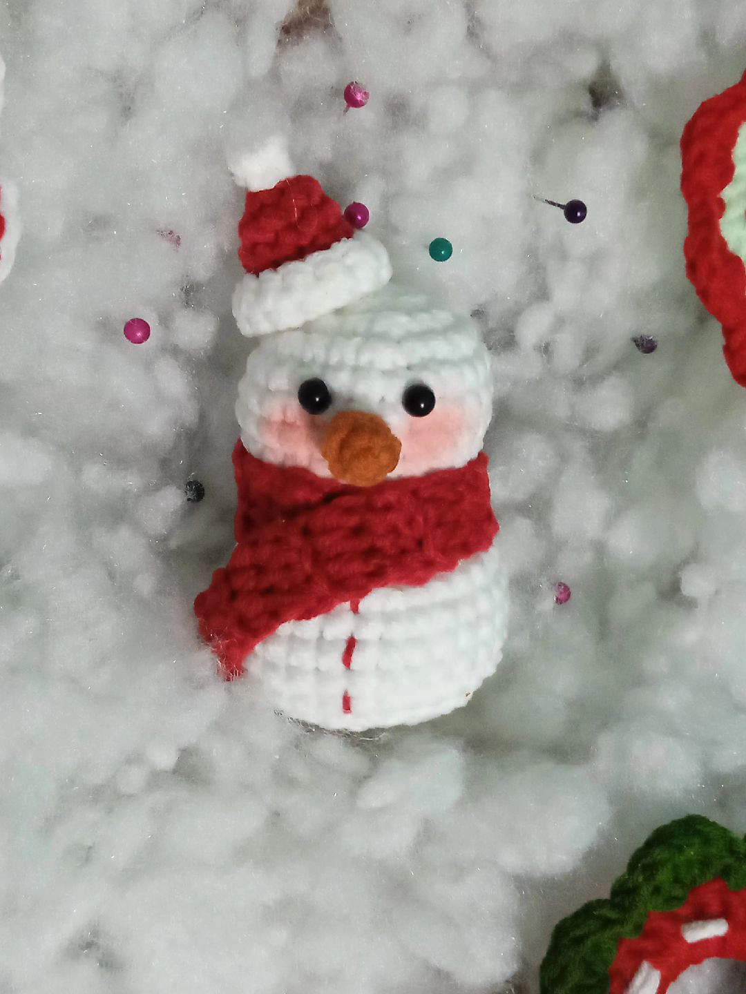 Chart móc len người tuyết đáng yêu cho mùa đông