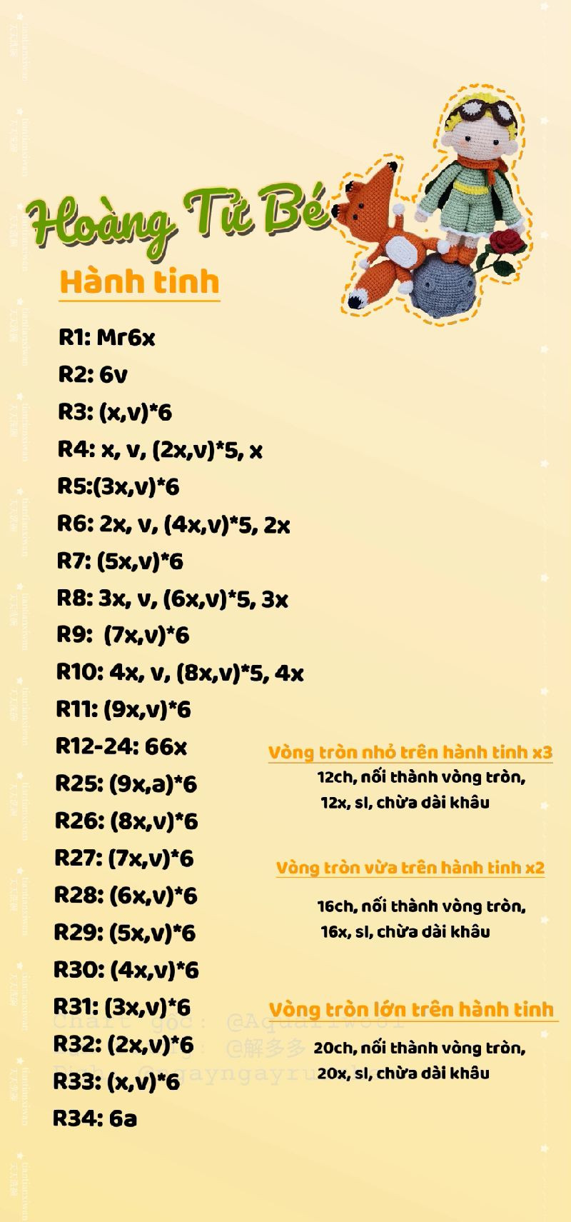 Chart móc len nhân vật và cáo, sáng tạo và độc đáo