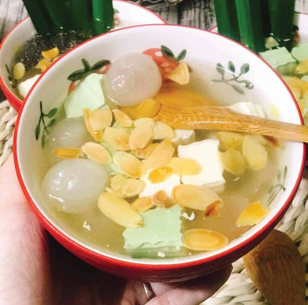 Chè Khúc Bạch Ngọt Lành Trà Xanh Cacao Hạnh Nhân