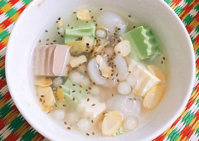 Chè Khúc Bạch Ngọt Lành Trà Xanh Cacao Hạnh Nhân