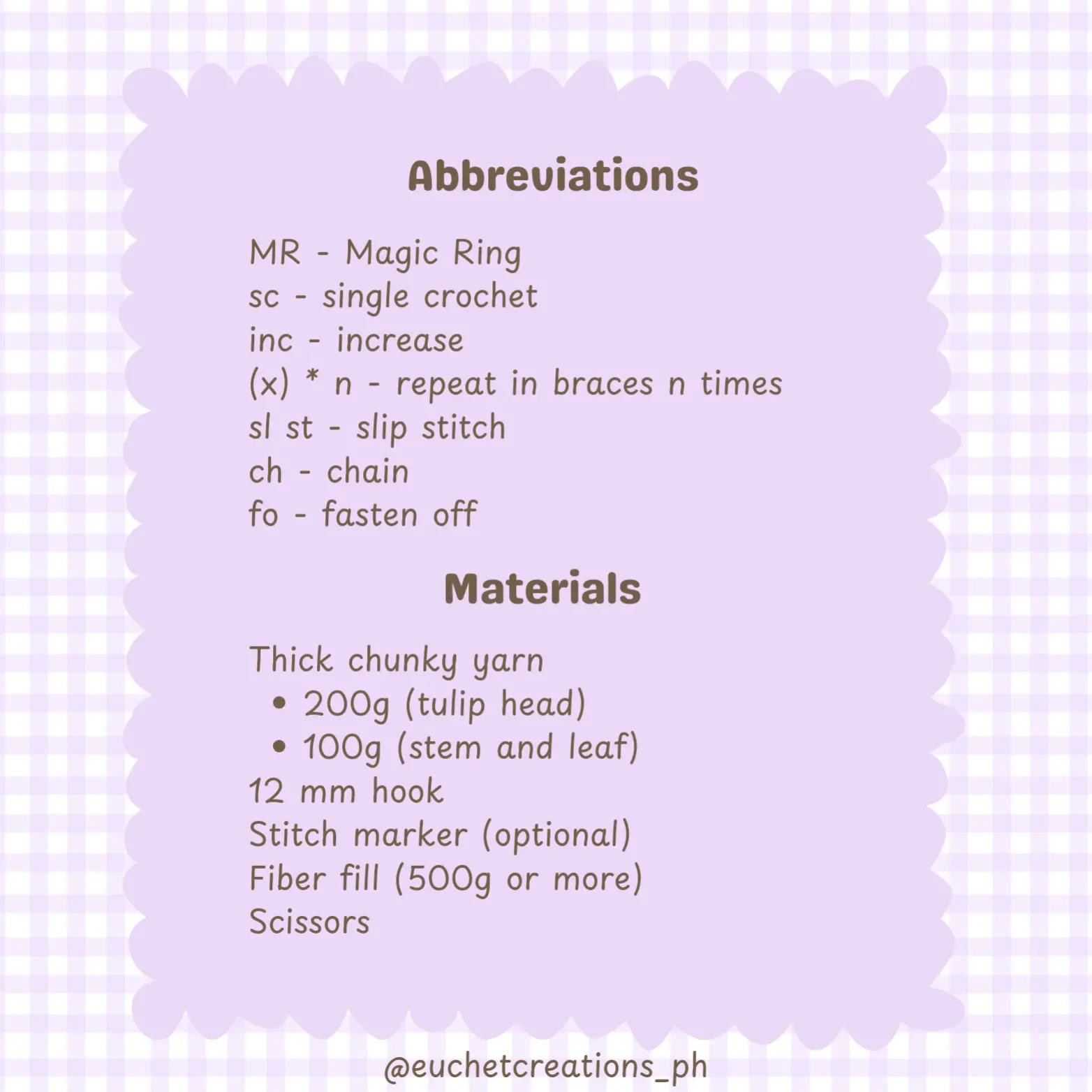 Chunky Tulip Pattern