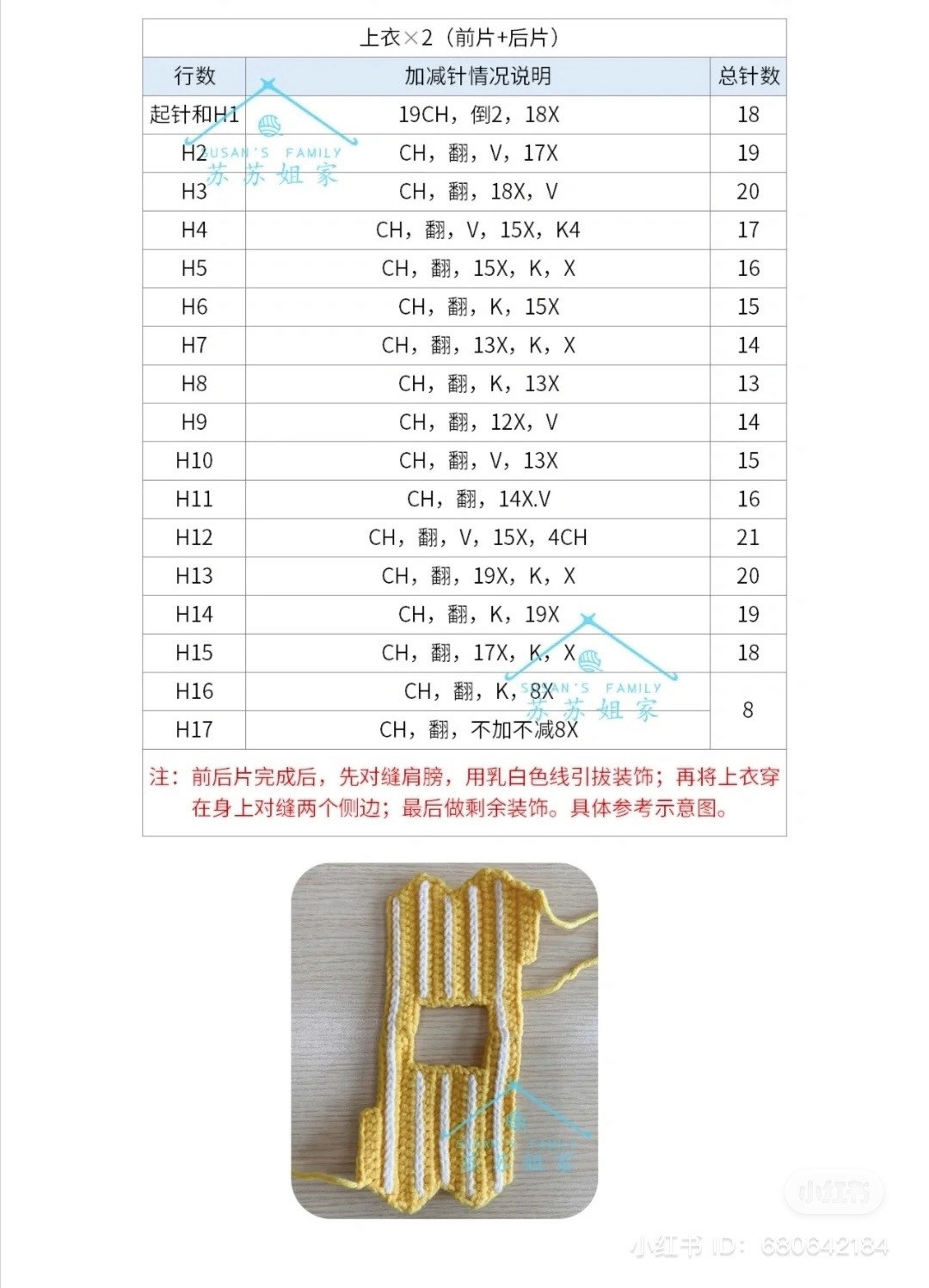 Colorful Crochet Clown Doll with Long Ears and Star Hat