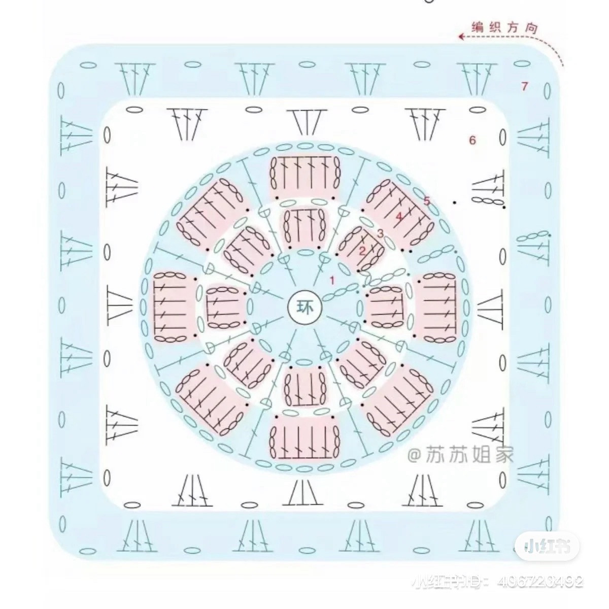 Colorful Crochet Flower Square Pattern for Beginners